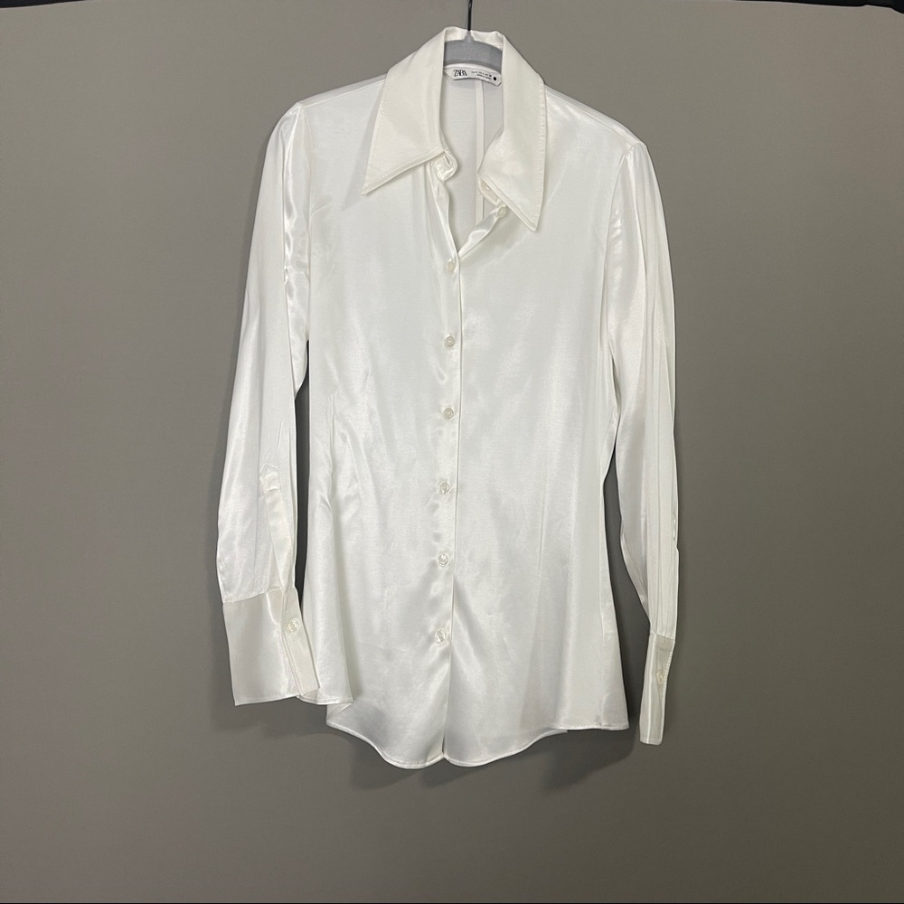 Zara Satin Effect Top (Size S)
